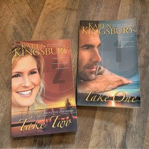 Karen Kingsbury Above the Line Series Take One & Take Two Books
